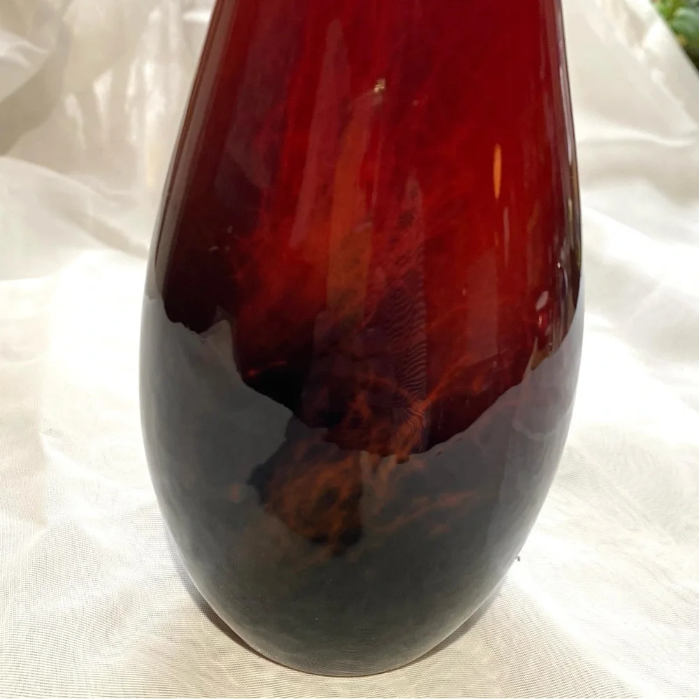 Vintage Circa 1930 Royal Doulton Flambe Veined Bud Vase 1613 - Picture 3 of 8